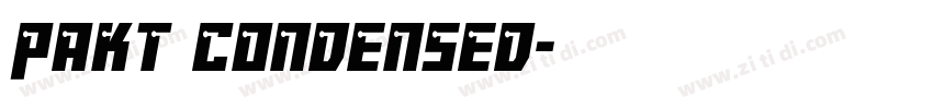 Pakt Condensed字体转换